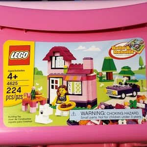 Pink Lego storage box